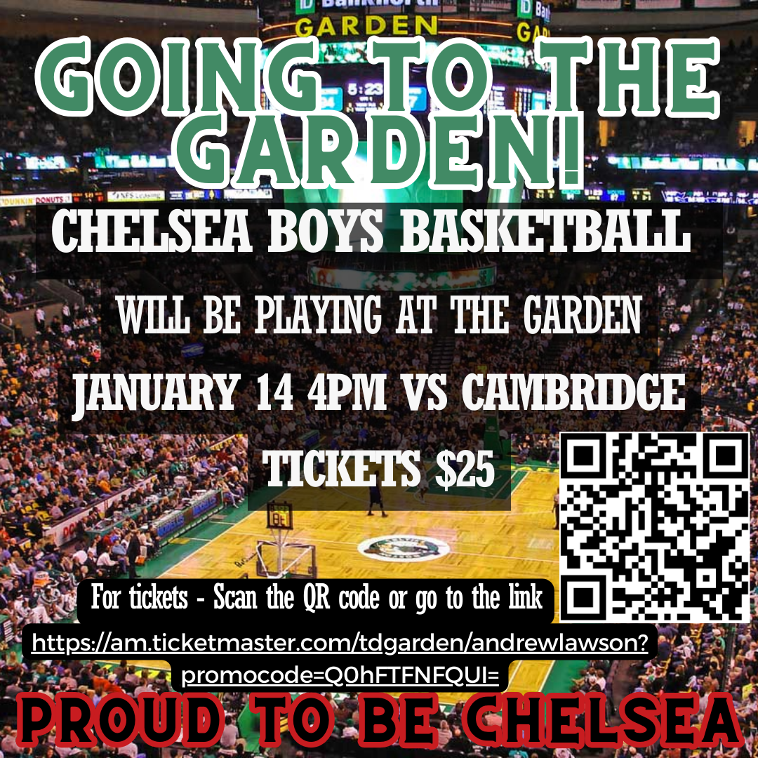 Chelsea Boys Basketball playing at TD Garden